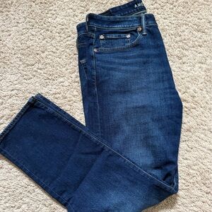 American Eagle Outfitters Men's Straight Jeans - Dark Blue